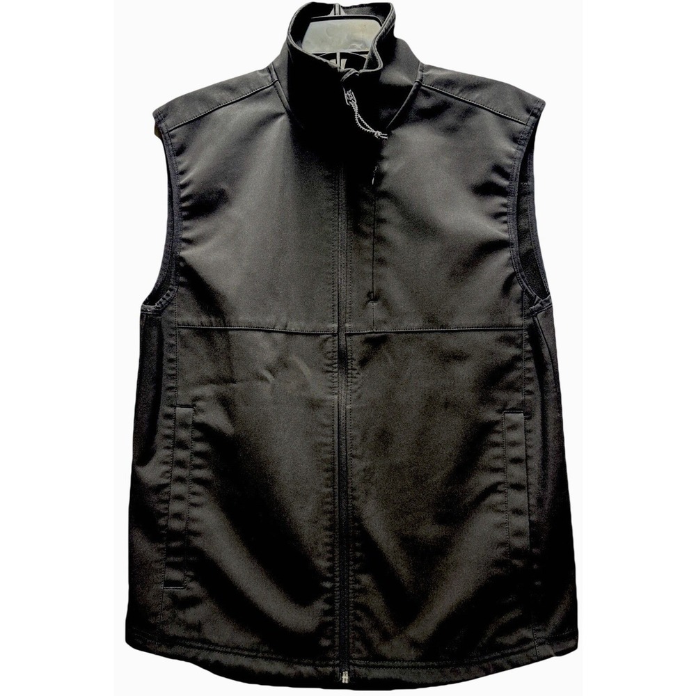 St John's Bay Mens Outdoorsman‎ Vest Size S Black Wind & Water Resistant